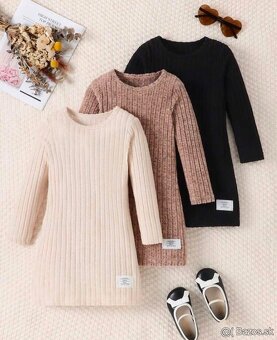 Šaty 3pack rebrované - 2