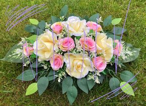 Ikebana Kytica Ružove Ruže - 2