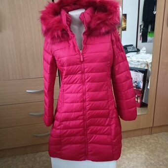 Červená NOVA predĺžená bunda - 2