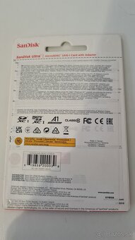 SanDisk Ultra 64GB microSDXC karta, UHS-I A1 + SD - nová - 2