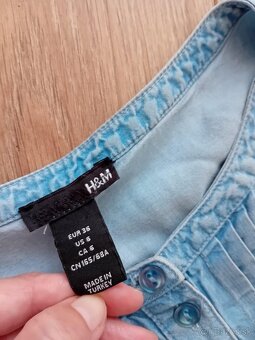 Krátke riflové šaty, H&M, velk. S - 2