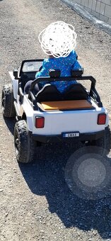 Detske auticko Jeep 4speed 4x45w biele - 2