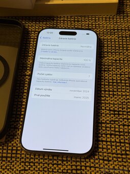 Apple Iphone 16 pro - 100% zdravie zaruka Datart, ako novy - 2