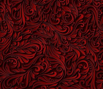 Červená tapeta s ornamentom DIMEX - 2