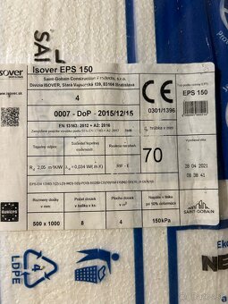 Podlahový tvrdený polistirén ISOVER EPS 150 hrúbka 70mm - 2