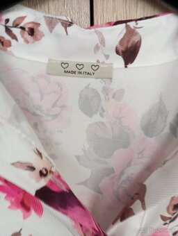 Dámske šaty kvetinové dlhý rukáv dlhé xxxl - 2