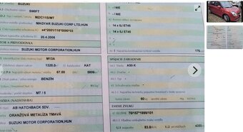 predám MOTOR M13A Suzuki SWIFT 1.3 2009 DVERE, RIADENIE a in - 2