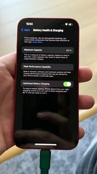 Iphone 13 5G Červený Product RED 256GB 83% Battery - 2
