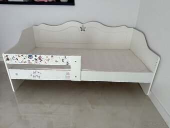 Detská drevená posteľ so zábranou 160x80 - 2