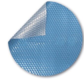 Solárna plachta na bazén 366cm modro šedá - 2
