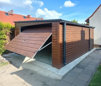 Plechová garáž 4x5 m - 2