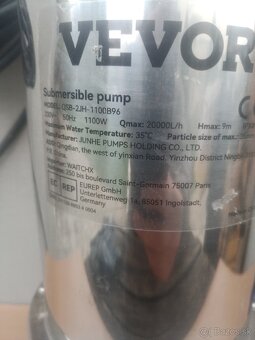 Kalové čerpadlo Vevor 1100W - 2