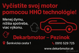 Dekarbonizácia motora vodíkom (HHO dekarbonizácia) - 2