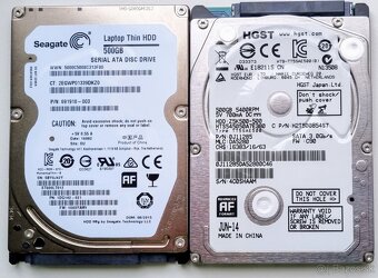 500GB SSD a HDD 2,5ˇˇ disky - 2