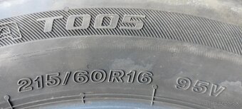 4 letné pneumatiky 215/60 R16 95V Bridgestone Turanza T005 - 2
