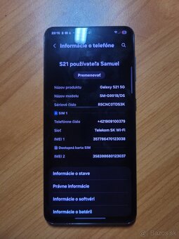 Samsung Galaxy S21|8/128GB| Dobrý stav - 2