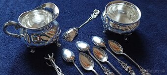Striebro –kávová sada-R15–Nemecko- 1900-197g – 315€ - 2