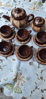 Keramická /glazúrovaná/ kávová sada - 2