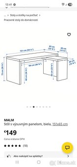 Pisaci stol Malm ikea - 2