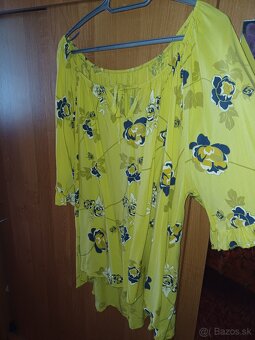 Žltá bluzka pre moletky xxxl - 2