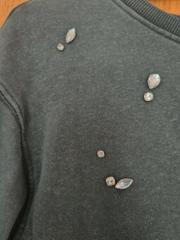 Zara dámska mikina s kamienkami veľkosť S - 2