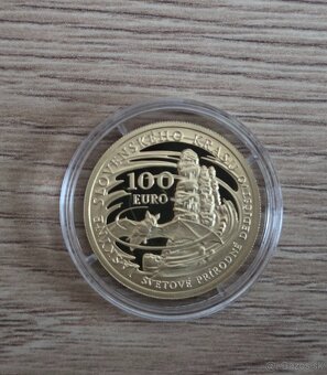 Zlatá zberateľská minca 100 € Jaskyne Slovenského krasu 2017 - 2