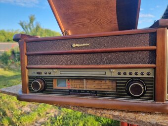 Moderné Retro Rádio ( LP Platňa, FM,MW, MC kazeta, CD, USB ) - 2