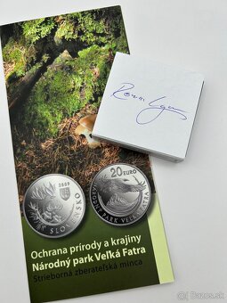20€ Veľká Fatra 2009 proof s podpisom autora na prebale - 2