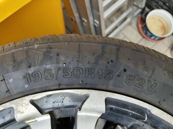 Disky 5x112, 5x110 + Zimné pneu 7mm 195/50 R15 - 2