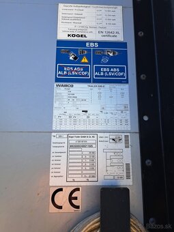 Predám plachtový náves Kögel - 2