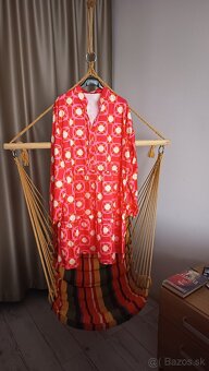 Dámske šaty ružové nové XL-XXL dlhý rukáv - 2