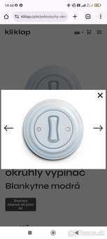 Retro vypinace Klip klap biele - 2