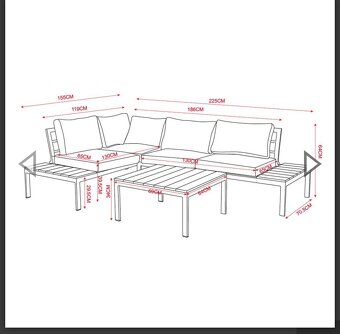 Kovová záhradná zostava - 2