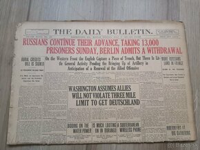 45x USA noviny z obdobia 1. svetovej vojny, r. 1916 - 2