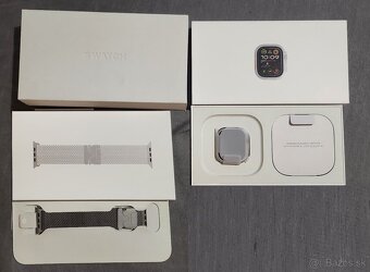 Apple Watch Ultra 2 Natural Titanium Milanese Loop + nomad - 2