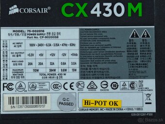 PC zdroj Corsair CX430M - 2