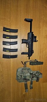 Airsoft mp7 + 5 zasobníkov + doplnky - 2