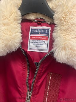 Pánska zimná bomber bunda s kožušinou - 2