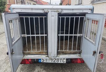 Prívesný vozík na prepravu psov – dvojbox - 2