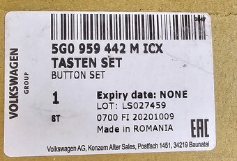 Tlačítka na volant VW 5G0959442MICX - 2