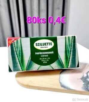 Toaletný papier, papierové vreckovky. - 2