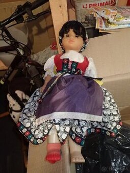 Retro veľká bábika cca 50cm - 2