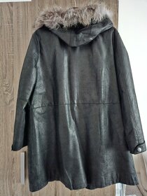 Kožený dámsky kabát - 2