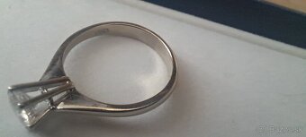 Zlatý 18K diamantový prsteň - 2