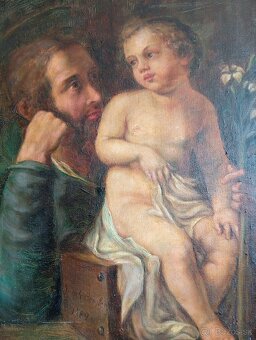 Starožitný obraz - Joseph Bergler 1789, 70x60 cm - 2