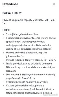 Rúra na pečenie a grilovanie Silvercrest - 2
