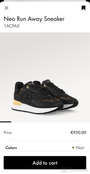 Louis Vuitton Neo Run Away tenisky, pc 25900kč - 2