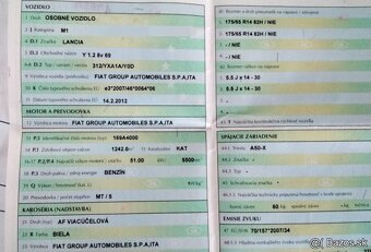 Lancia Ypsilon 1.2 2013 Predám MOTOR 169A4000, PREVODOVKA 5 - 2