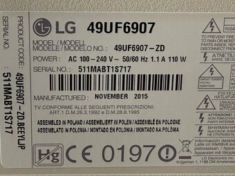 4K Led TV LG 49UF6907 - 2