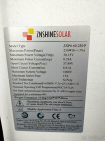 Predám solárne panely 250W, stále v záruke - 2